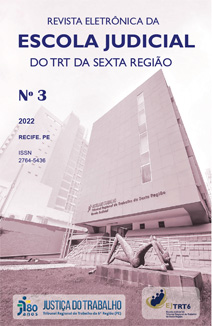 Capa da Revista da Escola Judicial do TRT6 Numero 3