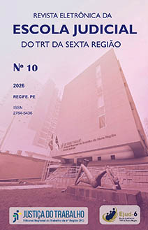 Capa da Revista Eletrônica da Escola Judicial do TRT da Sexta Região Nº 10